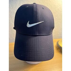 NIKE Legacy 91 Dri-fit Unisex 6 panel Cap Navy Blue Adjustable One Size Hat